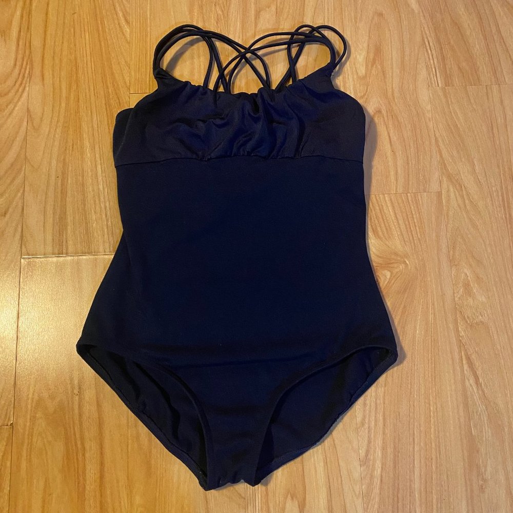 Capezio Girls Strappy Back Camisole Leotard Bodysuit Size XL